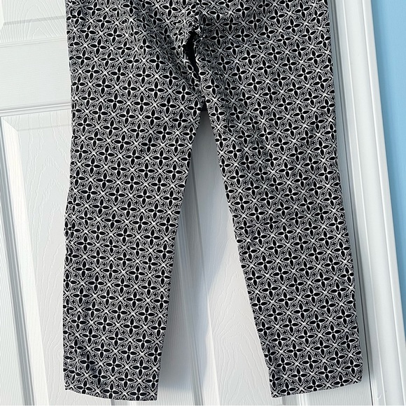 Talbots-Hampshire Ankle Dress Pant-Black and White Pattern-Size 6P Petite - Picture 5 of 8